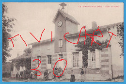 CPA MARNE (51) - LA GRANGE-AUX-BOIS - ECOLE ET MAIRIE - LIB. MARTINET-HEUILLARD, Ste-MENEHOULD - Sonstige & Ohne Zuordnung