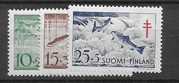 1955 MNH Finland, Mi 443-5, Postfris** - Ongebruikt