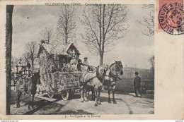  S19-89) VILLENEUVE SUR YONNE  - CAVALCADE  DU 21 AVRIL 1907 - CHAR DE LA CIGALE ET LA FOURMI - Villeneuve-sur-Yonne