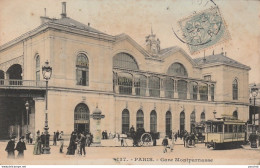 S8-75) PARIS - GARE  MONTPARNASSE - ( TRAMWAY - COLORISEE ) - Metro, Estaciones