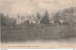 S1-19) ENVIRONS D'  UZERCHE - CHATEAU DE FAUGERAS - (OBLITERATION DE 1903 - 2 SCANS) - Uzerche