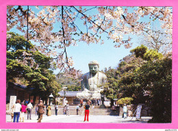 E-Japon-17P79  Le Grand Bouddha De KAMAKURA à L'époque Des Cerisiers En Fleurs, BE - Sonstige & Ohne Zuordnung