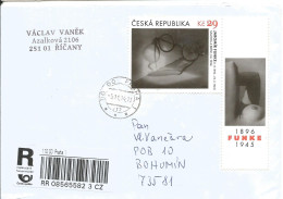 R Envelope Czech Republic Funke Used In 2014 - Photographie