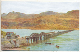 The Viaduct & Cader Idris, Barmouth - Merionethshire