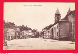 F-57-Sarrebourg-02P19 La Place Du Marché, Commerces, Cpa BE - Sarrebourg