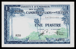 INDOCHINE - VIETNAM - Etats CAMBODGE LAOS VIETNAM - 1 Piastre - 1954 - P 105 - A20 - SPL - Indochina