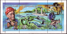 Niger 1998, Cousteau, Diving, Dolphins, Fish, Block - Delfines