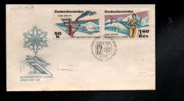 TCHECOSLOVAQUIE FDC 1970 SPORTS D'HIVER - Winter (Varia)