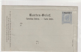 ÖSTERREICH - 1890, LEVANTE, Kartenbrief K3 Komplett - Cartes-lettres
