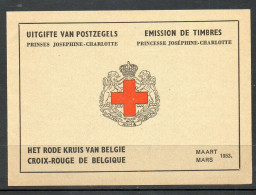 Année 1953 : Carnet 914B ** - Croix-Rouge - Prédominance Néerlandaise - Non Classés