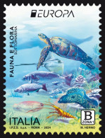 Italia Repubblica 2024 Europa 2024 - Tartaruga MNH** Integro Valore 1,30 - 2021-...: Mint/hinged