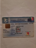 ITALIE CARTE A PUCE CARTE NATIONALE SERVICE REGION SICILE SICILIA NOMINATIVE PAS COURANT UT - Badge Di Eventi E Manifestazioni