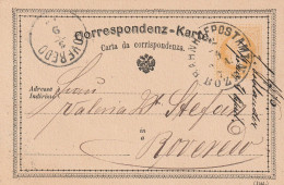 Autriche Entier Postal Bozen Bahnhof 1871 - Cartoline