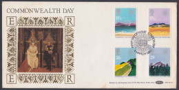 GB Great Britain 1983 Private FDC Commonwealth Day, Queen Elizabeth II, Prince Philips, Royal, Royalty, Cover - Cartas & Documentos