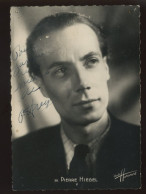 CELEBRITES - PIERRE HIEGEL - AUTOGRAPHE - STUDIO HARCOURT - VOIR L'ETAT - Künstler