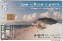 GREECE - Turtle, Save The Turtles, 09/00, Used - Schildpadden
