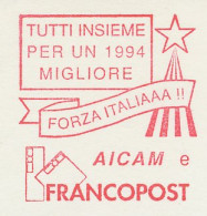 Specimen Meter Cut Italy 1993 Francopost - Christmas  - Timbres De Distributeurs [ATM]