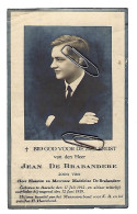 JEAN DE BRABANDERE ZOON MAURICE & MADELEINE DE BRABANDERE ° AARSELE ( TIELT ) 1912 + 1939 - Devotion Images