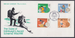 GB Great Britain 1981 Private FDC The Duke Of Edinburgh's Award, First Aid, Sport, Sports, Expedition, First Day Cover - Brieven En Documenten