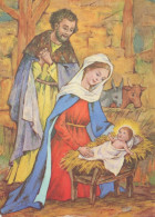Vierge Marie Madone Bébé JÉSUS Noël Religion Vintage Carte Postale CPSM #PBB930.A - Virgen Mary & Madonnas