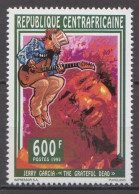 Central Africa MNH Stamp From SS, Jerry Garcia - Cantantes