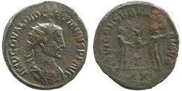 DIOCLETIAN EMPEROR ANTONINIANUS Romano ANTIGUO Moneda 3.1g/21mm #AB026.34.E.A - The Tetrarchy (284 AD Tot 307 AD)