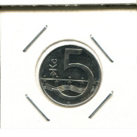 5 KORUN 1993 CHECOSLOVAQUIA CZECHOESLOVAQUIA SLOVAKIA Moneda #AS545.E.A - Tchécoslovaquie