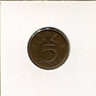 5 CENTS 1973 NIEDERLANDE NETHERLANDS Münze #AR715.D.A - 1948-1980: Juliana