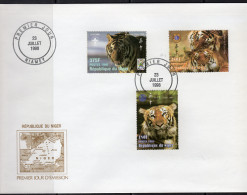 Niger 1998, Year Of The Tiger, Lions Club, Rotary, Scout, FDC - Anno Nuovo Cinese