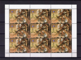 Niger 1998, Year Of The Tiger, Lions, Sheetlet - Raubkatzen