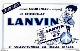 BUVARD13X20cm  CHOCOLAT LANVIN   PARFAIT ETAT - Cocoa & Chocolat