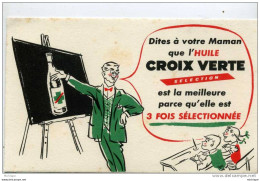 BUVARD13X20cm HUILE CROIX VERTE  PARFAIT ETAT - Food