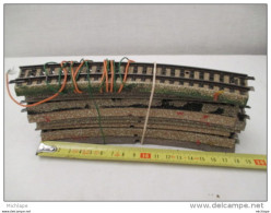 LOT N° 7  -    10 RAILS COURBE  MARKLIN EN   H O  -  DE 18 Cm - Track