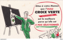 BUVARD HUILE CROIX VERTE  21 X 13  Cm - Food