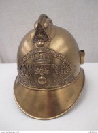 Casque De Pompier De   ST OULPH - 10 Aube  -  Vers 1895 - Superbe état - Bomberos