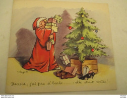 Pere Noel - Disque - 33 Tours - Vinyle -  Coin De Rue  - Par Clar Lil Pochette  De G.Lagarde - Collectors