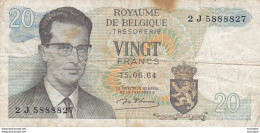 Billet  -  Belgique - 20 Francs - Te Identificeren