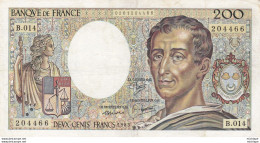 200  Francs Montesqieu 1983 - 014    Etat Sup  +++ - 200 F 1981-1994 ''Montesquieu''