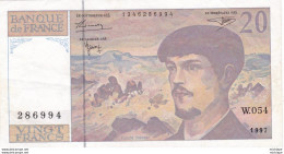 20 Francs  -  Debussy 1997 W 054   - - 20 F 1980-1997 ''Debussy''