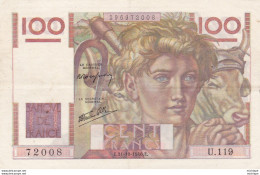 100 Francs  - Jeune  Paysan E 31 -  10 -   1946   -  U . 119.   Spl - 100 F 1945-1954 ''Jeune Paysan''