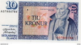 Islande Billet De 10 KRONUR 29 Mars 1961 NEUF - IJsland