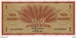 Finlande Billet 1 Markka 1963 Neuf - Finland