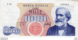 BILLET - ITALIE - 1000  Lire  1962 - 1.000 Lire