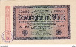 20000 Mark - Allemagne  -   Reichsbanknote -1923  - Ca -- CD - 160472 - Sin Clasificación