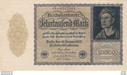 Allemagne 10000  Marks  1922  Ce Billet A Circulé - Zu Identifizieren