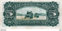 YOUGOSLAVIE 5  Dinara CG 411414 - 1965 - Yugoslavia