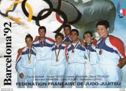 N° 45   PHOTO 9 X13 FAC SIMILE AUTOGRAPHE  DE    FEDERATION  FRANCAISE  DE JUDO BARCELONA 92 - Sportspeople