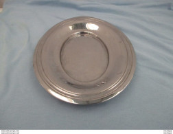 Mini Plat En Métal Argenté   Pour Présentation  18 Cm Sur 5 Cm - Silverware