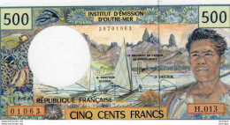 Billet De 500 FRANCS Institut D'émission D'outre Mer . 0163   -   H . 013     NEUF - 20 F 1942-1950 ''Pêcheur''