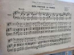 PATRIOTIQUE /DIEU PROTEGE LA FRANCE /HYMNE NATIONAL - Partitions Musicales Anciennes